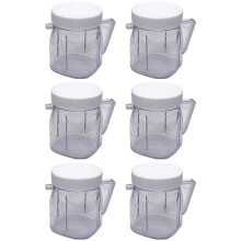 Voor Blender Vervangende Onderdelen, 4937 Osterizer Blender Jar Accessoire, Cup Plastic Potten met Deksels (6 Pack)