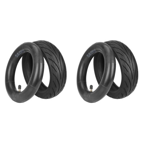 2Conjunto 9x2.3 Pneu Externo 8,5 Polegadas de Espessura Boca Reta Câmara de Ar Scooter Elétrico Conjunto de Pneus Interno e Externo