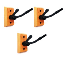 3X Geigen Halter AufhäNger Geige Wand Halterung Geige Wand Haken Massiv Holz Basis Geigen StäNder Kann Geigen Bogen HäNgen