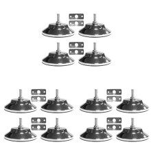 12 PCS Billiard/Pool Table Leg Levelers 5 Inch Metal Game Table Leg Levelers Heavy Duty Leveling Feets for Pool Table