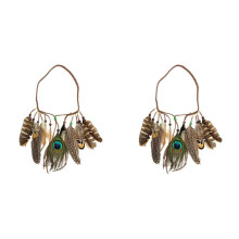 2X Indian Hippie Feather Stirnband Quasten Bund Kopfschmuck KostüM Karneval