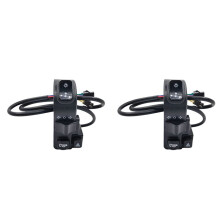 2X Przełącznik Kierownicy ATV Motocykl Elektryczny Klakson Przycisk Biegów Uniwersalny z 7/8 Cala 22MM