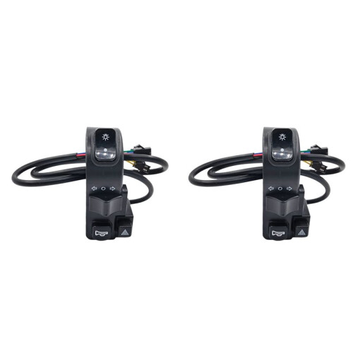 2X ATV Guidão Interruptor Motocicleta Acelerador Elétrico Buzina Engrenagem Botão Universal com 7/8 Polegadas 22MM