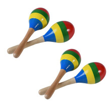 Maracas Sonagli un Percussione Manuale, Strumento Musicale Shaker nel Legno per Rumba per Bambini Adulti, Set di 4