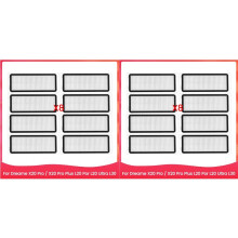 16x Filtro HEPA para Aspirador de Pó Robô para  Bot X20 Pro / X20 Pro  L20 Por L20 Ultra L30 Peças de Reposição