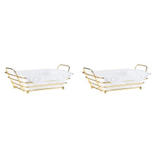 2X Panier à Pain - Boîte à Fruits et à Collations pour Garde-Manger et Décoration de Bureau, Portabilité et Style