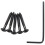 2 set Hardtail Guitar Bridge Body Through per 6 Parti Elettriche Nero 8