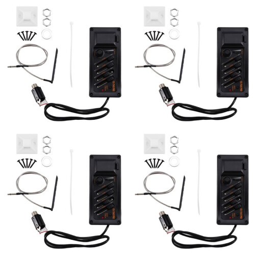 4X EQ-7545PRO Akustisk Gitarr EQ Piezopickup Förförstärkare 4-Bands Akustisk Gitarr Piezopickup 1