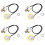 4X Acoustic Guitar Transducer Pre-Wired Amplifier Piezo Jack Pickup Accessory 1