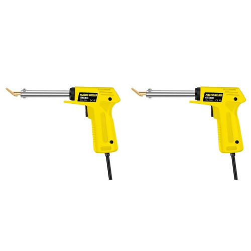 2X 30-100W Plastic  Plastic Welding Kit with Soldering Iron Tips Soldering Iron Kit EU Plug