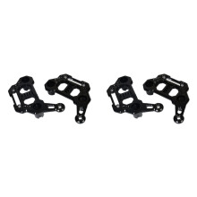 4x Dual Light Bar Mount Bracket for JL Gladiator JT 2018-2025 Ditch Light Cowl Light A-Pillar Brackets