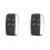 2X Car  Remote Key Shell Keyless Entry Fob Housing 5 Button  Remote Key Cover for 2
