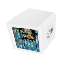 2X NM TV NMMiner TV 1060KH/S Hashrate Nerdminer V2 ESP32 BTC SOLO Lottery Miner & Home Desktop Clock White