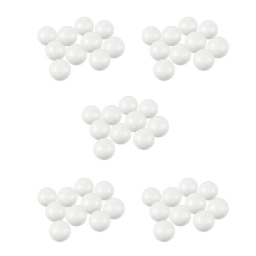 50 X Christmas Decoration Modelling  Polystyrene Foam  Sphere 6cm---White