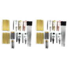 Lot de 10 Stylos Twister en Bois, Différentes Finitions, 7 mm