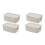 4X Stackable Storage Baskets Stackable Closet Organizer Kitchen Organization Supplies Playroom Storage Bins Home 1