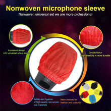600Pcs Disposable Microphone Cover,Handheld Microphone Windscreen for KTV Recording Studio Karaoke(Mixed Colors)