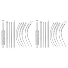 2X Piercing Grabber Tool,14g 16g 18g 20gPiercing Taper,Surgical Steel Piercing Changing Tool for Stud Earring