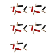 [20 Pack] Hi-End Copper Right Angle/90 Degree Screw Type Banana Plug / Speaker Cable Connector [Banana de L]