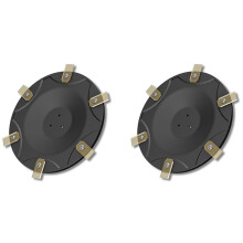 2X 6 Blade Discs for Goat O500, O800,G1-2000,G1 Mowing Disc Fibreglass Reinforced Plastic (Without Blades)
