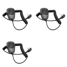 3X Hombro Altavoz Micrófono Micrófono de Mano con PTT para Vertex Radio Portátil Bidireccional Estándar VX-231 EVX-531 VX-160 VX-168 VX-180