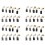40pcs 17.5mm x 11mm x 6.5mm Electric Replacement Motor Carbon Brushes 1
