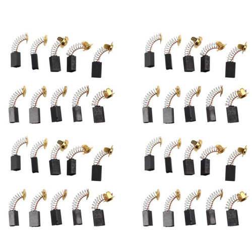 40pcs 17.5mm x 11mm x 6.5mm Electric Replacement Motor Carbon Brushes