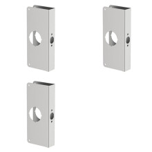 3X Verstärkungsplatte Aus Edelstahl für Schlösser und Türen mit Einer Dicke Von 1-3/8 Zoll, Edelstahl-Oberfläche Zur Verstärkung