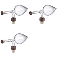 3X Red Wine Aerator, Portable Bottle Pourer and Quick Decanter, Glass, Peach Shape