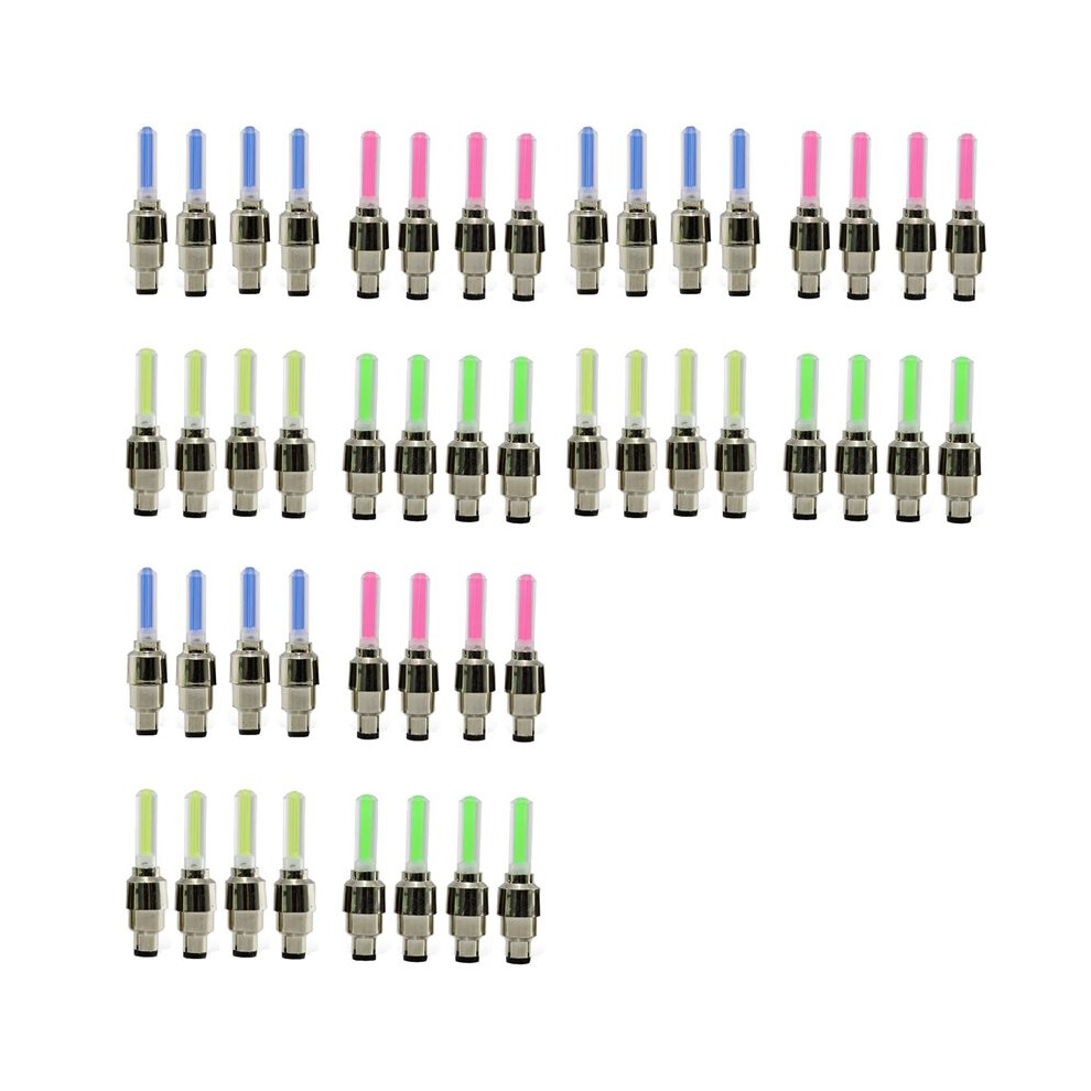 48Pcs Neon Bike Spoke S Bicycle Led Tire Valve Cap Flash Wheel Spoke Bicycle Accessories Light 6032985043929
