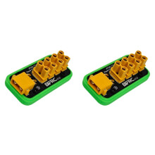 2X BIFRC 30A XT30 Port 1 to 4-Channel Power Distribution Board XT30 Plug Socket Module for RC Model Car/Vehicle/Boat