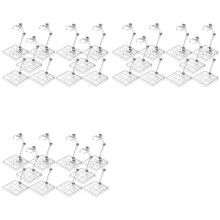 30 Pezzi di Supporto Trasparente per Action Figure, Base di Supporto per Espositore per Modelli di Bambole, Supporto per Modelli di Bambole