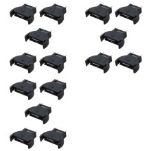 15 Pcs Black Plastic CR2032 Cell Button Lithium Battery Sockets Holder