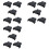15 Pcs Black Plastic CR2032 Cell Button Lithium Battery Sockets Holder 1