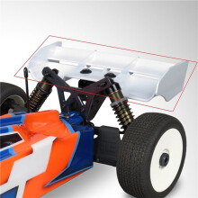 5X 1:8 Buggy RC Cars RC Plastic Nylon Tail Wing for 1/8 Scale Nitro Electric Powered Off Road BuggyTruck Remote,White