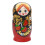 5PCS Matryoshka Dolls Nesting Dolls Handmade Cute Wood Russian Nesting Doll DIY Northeast Flowers Cute Nesting Dolls 1