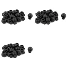 Adjustable Round Toggle Spring Loaded Rope Lanyard Cord Locks 45 Pcs