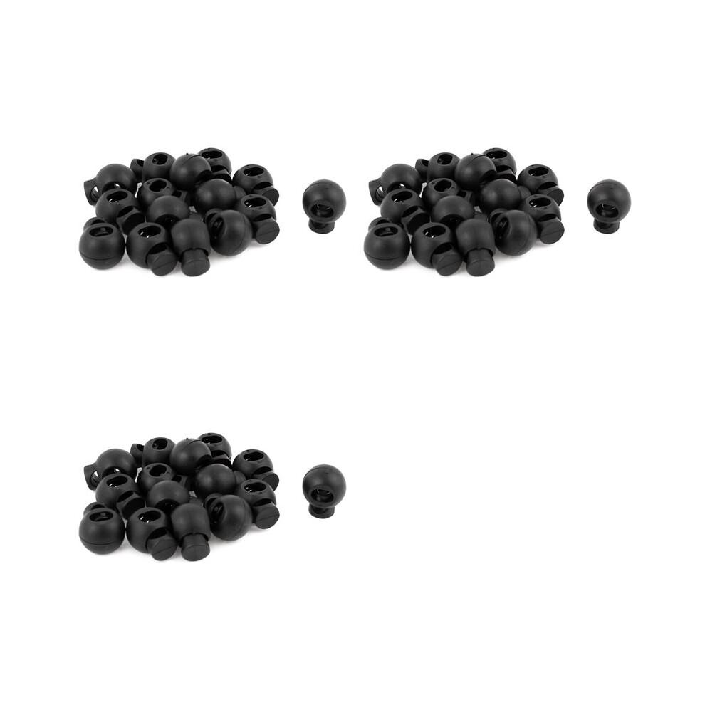 Adjustable Round Toggle Spring Loaded Rope Lanyard Cord Locks 45 Pcs 4713647263474