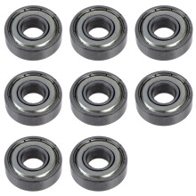 8pcs 10 X 26 X 8mm 6000Z/6000ZZ Silver Tone Shield Premium Bearing
