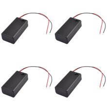 4X Zwart Plastic Opbergpaar SBH-9V Batterijen Schakelaar Batterijhouder Behuizing