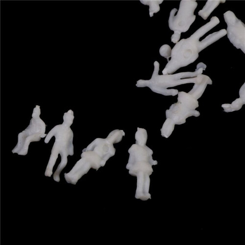 Model People Figures Scale 1:200 Pack of Approx.500pcs White Assorted Style 1
