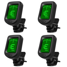 4X Universal Guitar Tuner Ukulele Bass Violin 12 Tone Electronic Tuner Tuner Musical Instrument Accessories