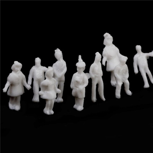 Model People Figures Scale 1:200 Pack of Approx.500pcs White Assorted Style 2