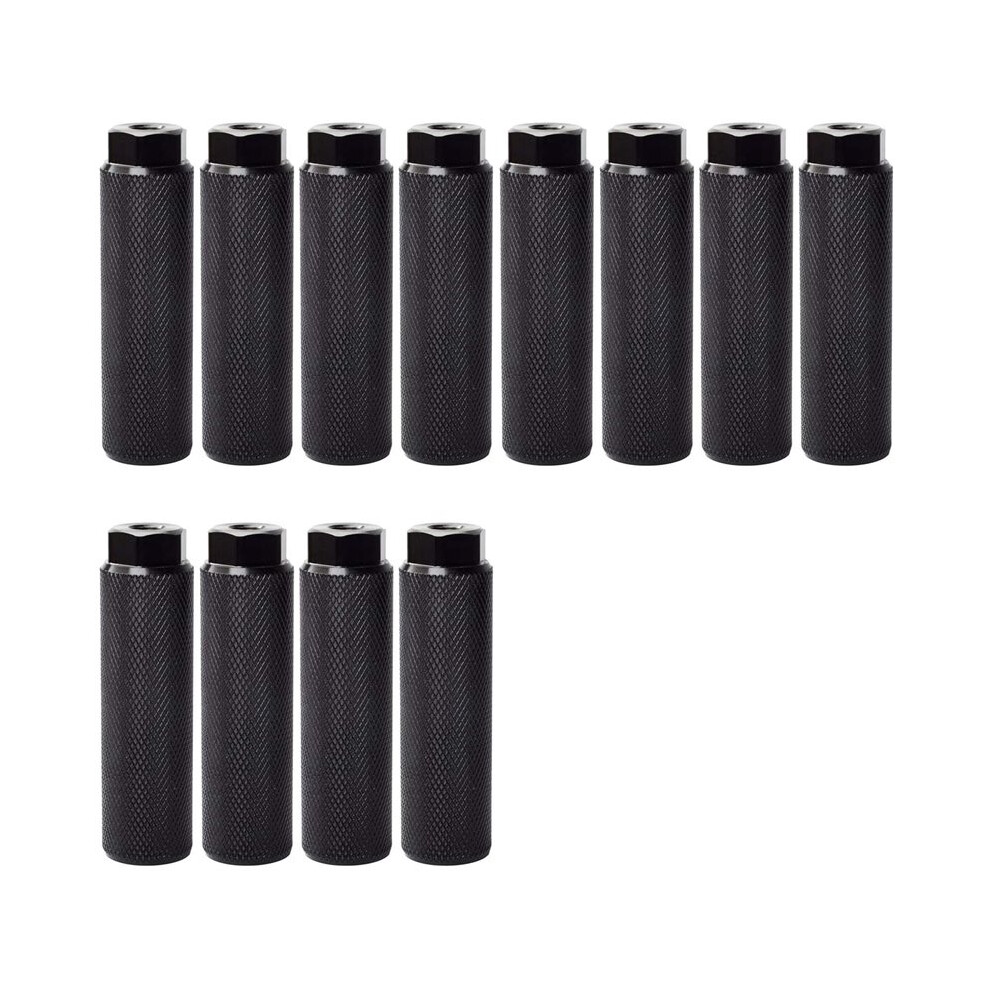 12Pcs Bike Pegs,Aluminum Alloy Anti-Skid Lead Foot Bicycle Pedals For Mtb Bike Cycling Rear Stunt 3/8 Inch Axles 4762605737885