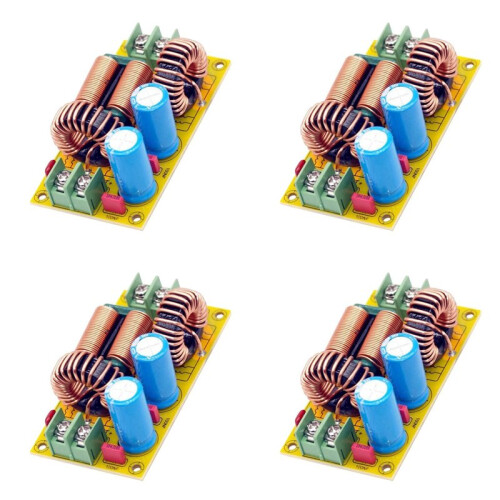 4X 20A  LC Filter EMI Electromagnetic Interference Filter Emc Fcc High Frequency Power Filtering for 12V 24V 48V Car