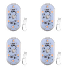 4X 6LED Car Touch Lights Rechargeable Car Interior Dome Light Roof Ceiling Reading Lamps Trunk Magnetic Lamp,D