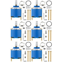 6 Set 46mm Faucet Cartridge,Faucet Cartridge Replacement, for Grohe 46048000 Single Handle Faucet and Sink Faucet