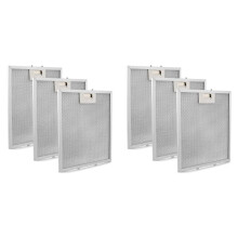 6er-Pack W10169961A Dunstabzugshaubenfilter, Edelstahl-Dunstabzugshaubenfilter für , Jenn.Air Dunstabzugshauben