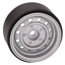 12Pcs Metal 1.9Inch Beadlock Wheel Rim Hub for 1/10 Axial Scx10 90046 Trx4 Rc4Wd D90 D110 ,Silver 12 Small Holes