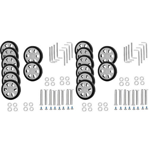 Substituição de Rodas Bagagem de 16 Unidades, Diâmetro 2,16 Polegadas/55 mm Espessura 0,47 Polegadas/12 mm Substituição de Rodízio Silencioso de